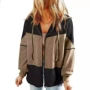 水洗长袖连帽秋季上衣