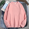 Double-sided sweatshirt, scarf suitable for men and women, 300 gram, round collar, long sleeve, loose fit, plus size