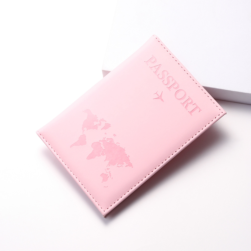 multi color map passport bag travel document bag passport holder passport protective cover couple passport bag_voghion.com