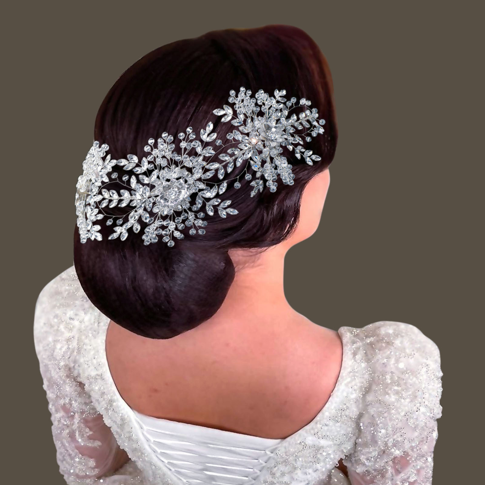 Frau Original Design Blume Strass Handgemacht Haarband Party-kopfbedeckungen display picture 11