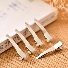 手工diy饰品底夹配件2.5-8cm尖嘴夹金属刘海边夹金属鸭嘴夹批发