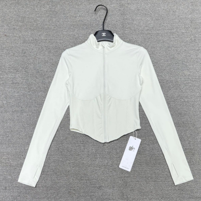 New Style Stand Collar Short Sports Slim Fit Yoga Jacket
