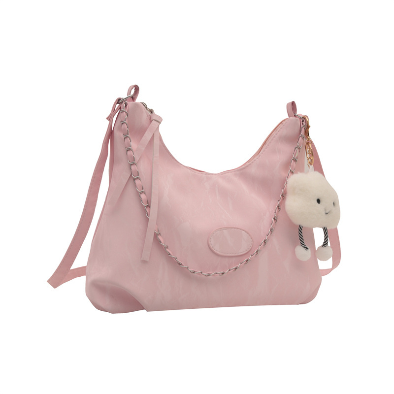 Bolso bandolera casual de gran capacidad, comercio exterior femenino, bolso de hombro de todo fósforo para viajeros al por mayor, bolso portátil de cadena de color sólido