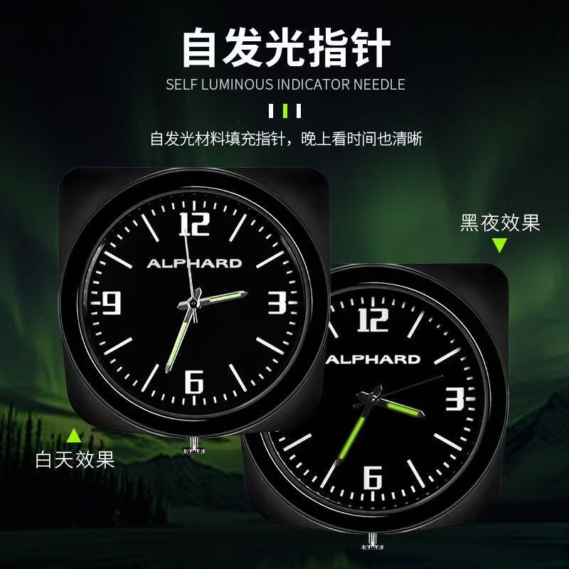Suitable for 24 Models of Alphard/Vellfire 40 Series Modified Alpha Central Control Quartz Clock Watch Set for Car Suitable for 24 Models of Alphard/Vellfire 40 Series Modified Alpha Central Control Quartz Clock Watch Set for Car
