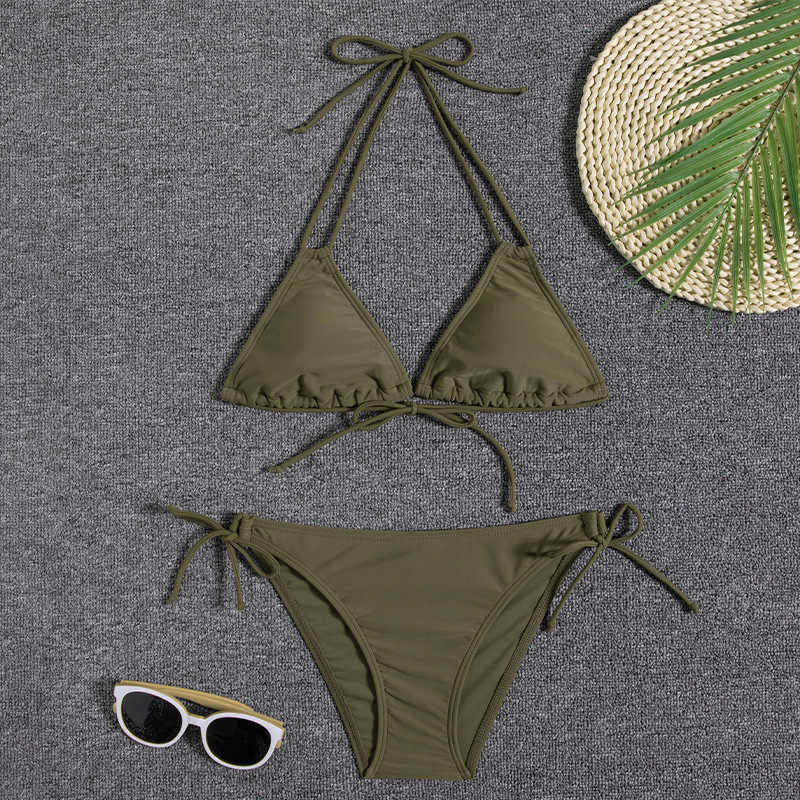 84g Weight Comfort Feel Of Sensation Low Waist Panties Waist Briefs Panties Style Bralette Bra Category Polyester Fabric Type 2 Pieces Set Quantity Swimming Pool, Beach Occasion Comfort Function Ditsy Floral Pattern Triangle Cup Bra Cup Women's Gender Women's Ditsy Floral 2 Pieces Set Bikinis Swimwear 14