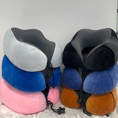 记忆棉旅行飞机外出便携式u型枕头护颈枕坐颈枕可收纳u形枕护颈枕