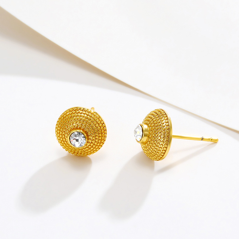 Joyas Xuping simple retro pendientes semicirculares de alta sensación de geometría comercio exterior pendientes personales de moda transfronterizos
