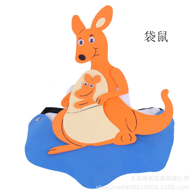 Día del niño Eva sombrero para el sol actividades entre padres e hijos dibujos animados animal tocado doce tocado del zodiaco