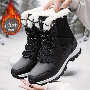 N 60481 Winter High Top Fleece Snow Boots �����ߎ���ѥ