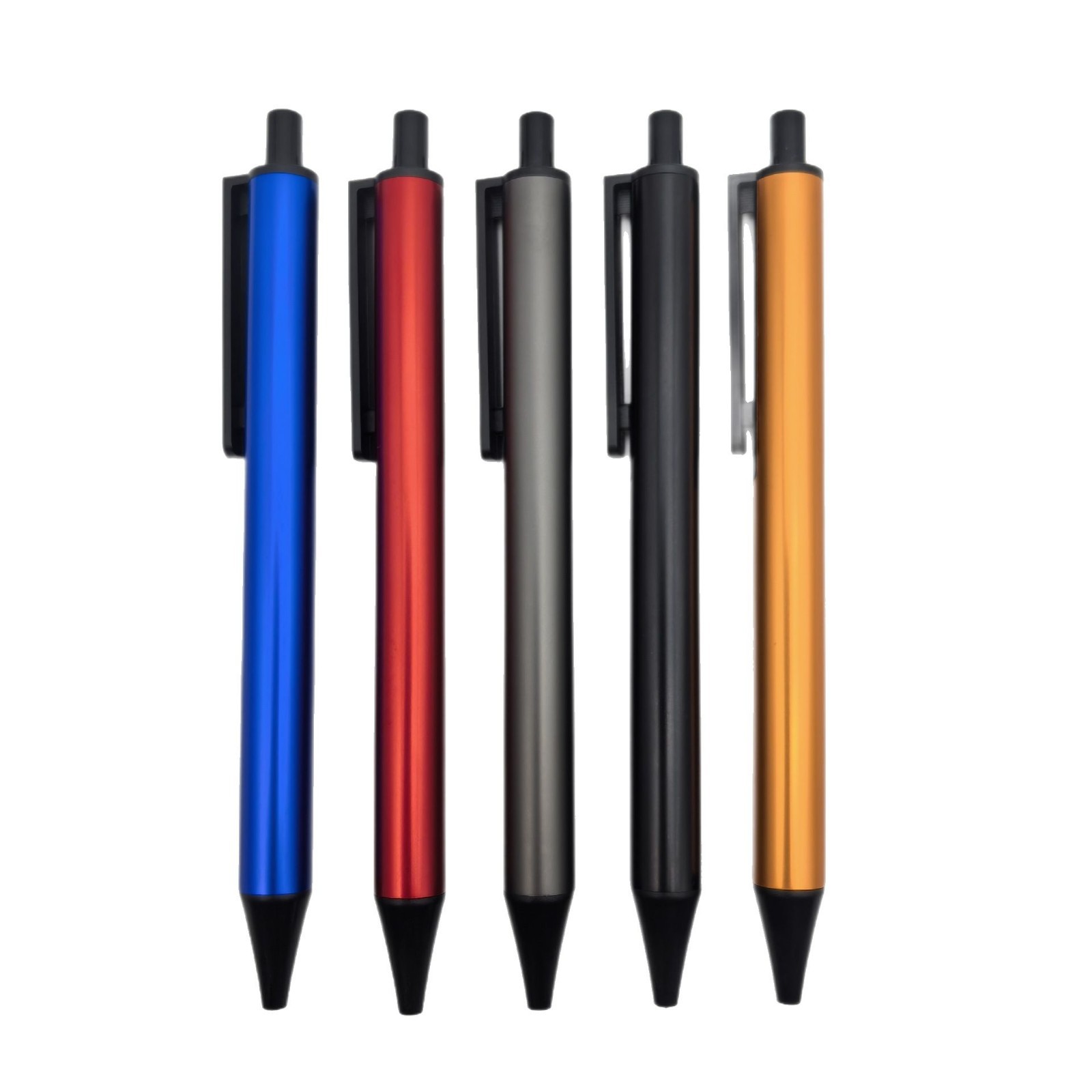 Bolígrafo de metal personalizado barra de aluminio colorido bolígrafo comercial puede ser logotipo láser publicidad publicitaria bolígrafo regalo al por mayor