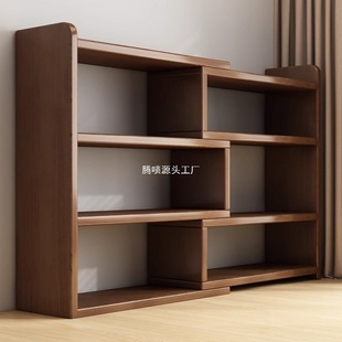 Solid Wood Color Bookshelf Desktop Storage Rack Children's Desk Storage Rack Home Desk Small Bookcase Office Storage Cabinet