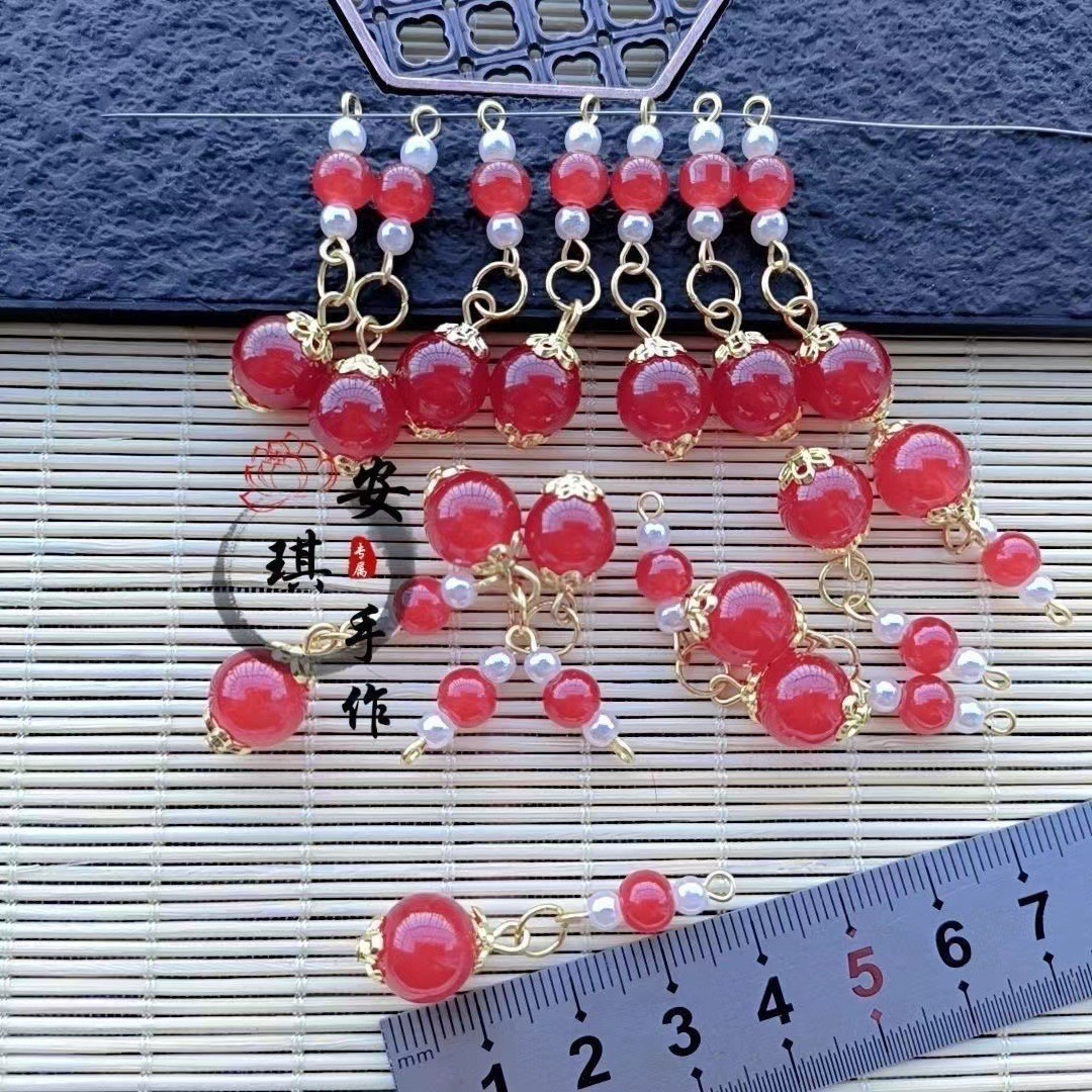 批发古风各款穗子流苏链条发簪团扇秀禾中式挂件饰品辅料手工配件