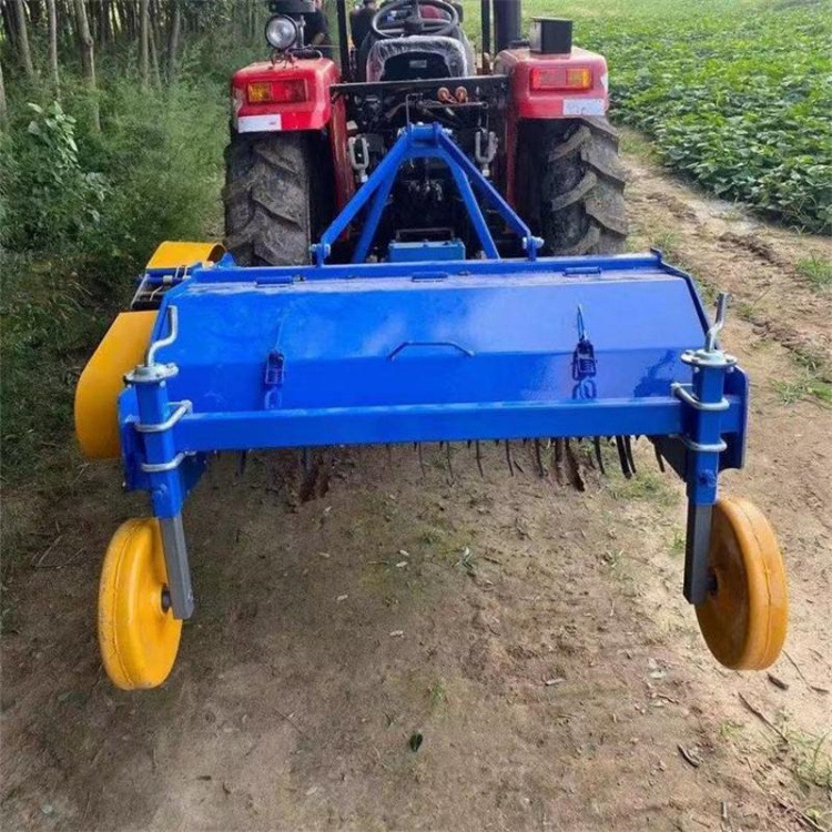 亚克收获机农用打秧机土豆红薯蔬菜1.5米双轴杀秧机杂草粉碎机