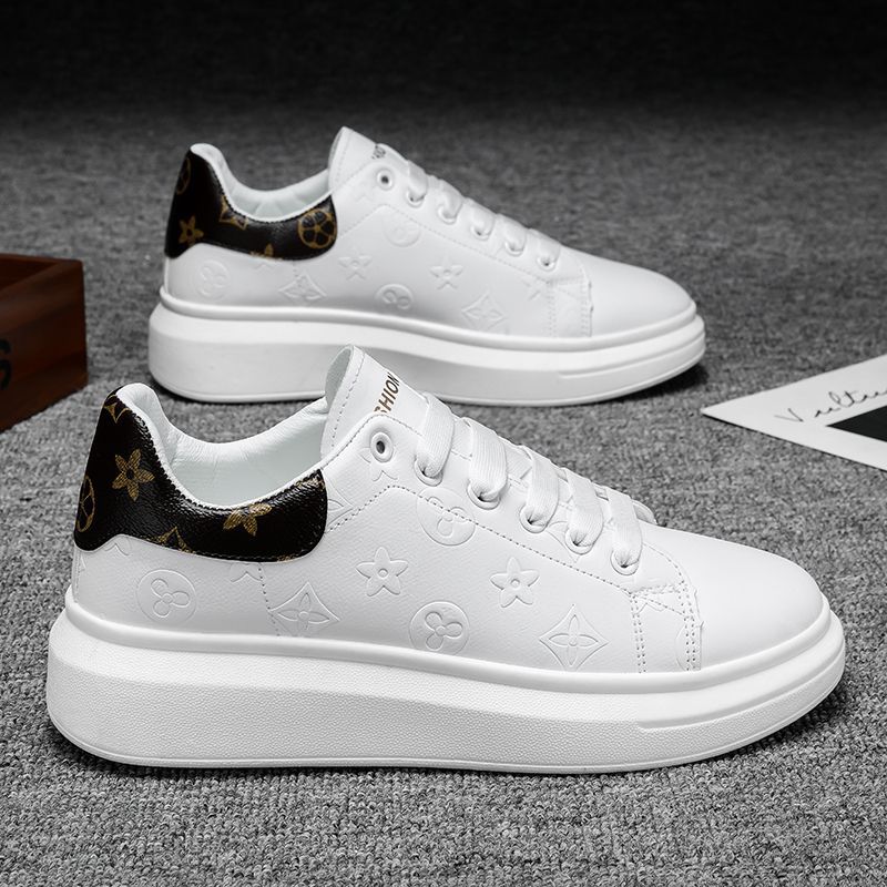 2025 primavera nuevo estilo zapatos blancos hombres ins tendencia casual zapatillas deportivas estudiantes realzar zapatos de moda de todo fósforo verano