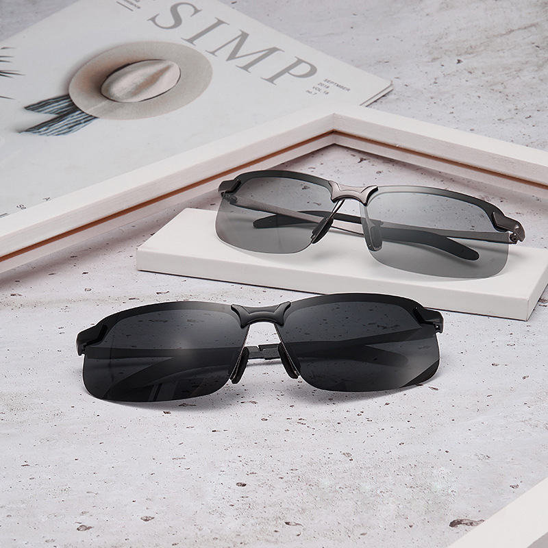 偏光变色太阳镜3043太阳镜男日夜两用开车驾驶钓鱼夜视墨镜