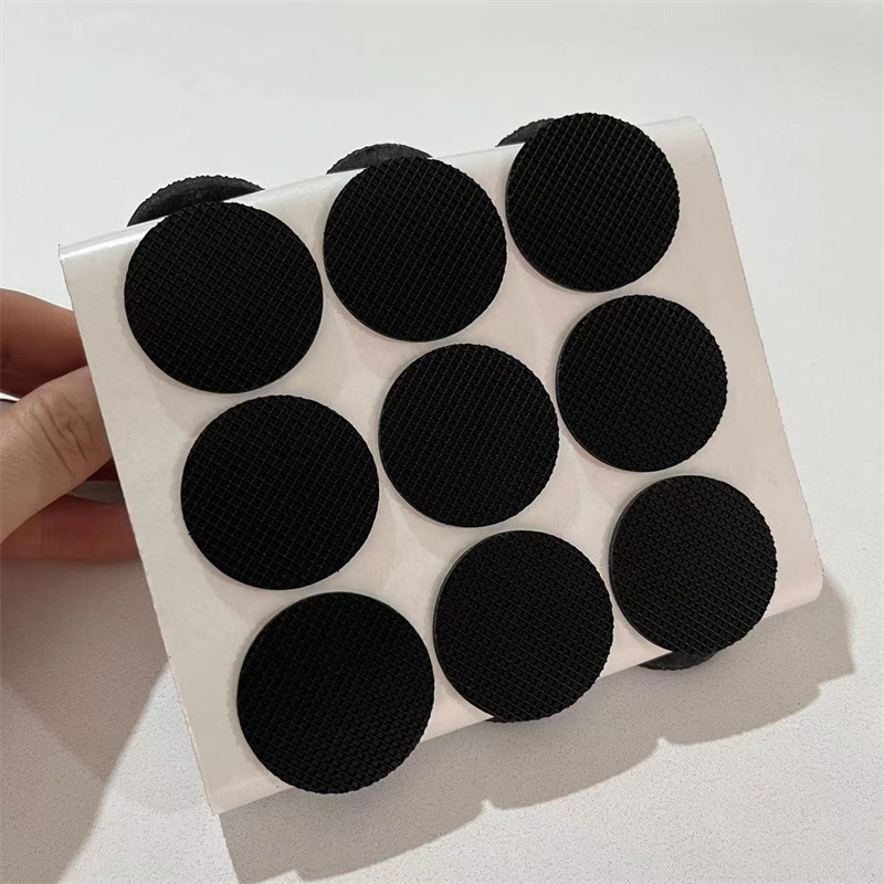 网格圆形密封橡胶脚垫 自粘手机支架防滑橡胶垫片 硅胶EVA垫可定