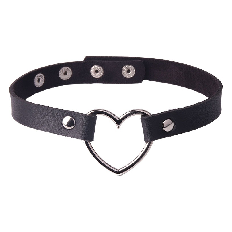 Collar Women's Japanese and Korean-style trendy collar soft girl large peach heart-shaped collar women's neck strap clavicle necklace short