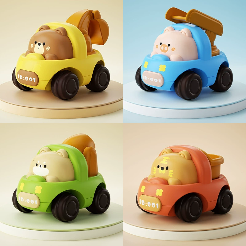 Маленькая игрушечная пластиковая машинка Inertia Cartoon, оптовая продажа