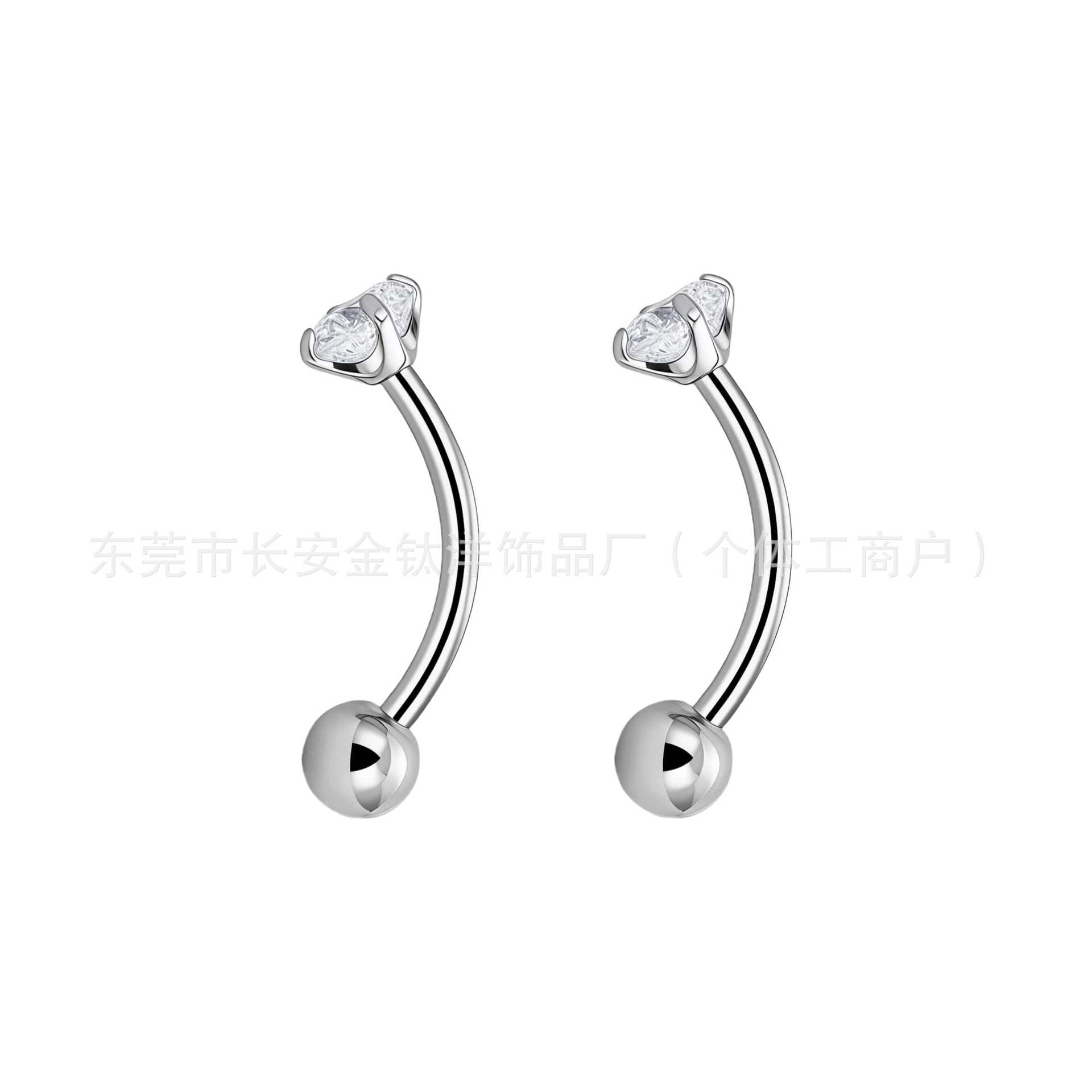 Labret piercing jewelry detail image