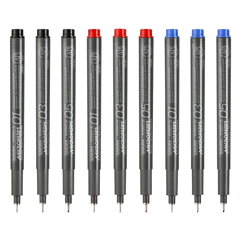 樱花 Blue waterproof quick dry liner, hand painting, does not fade