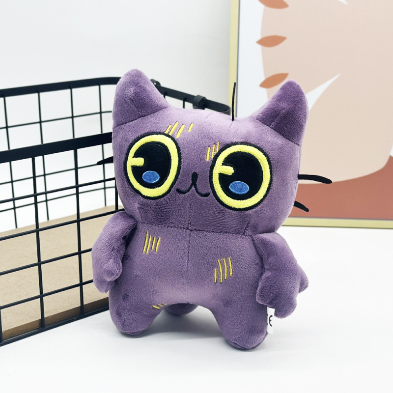 新品跨境tostada plush 游戏周边大眼猫毛绒玩偶公仔|undefined