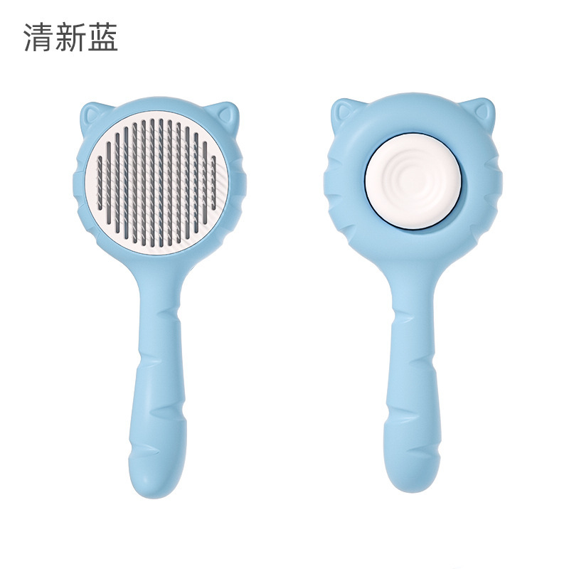 Peine para mascotas Peine para perros Peine para gatos Peine de fila Peine para orejas de gato Peine para eliminar el pelo flotante Peine para presionar el pelo de las piernas