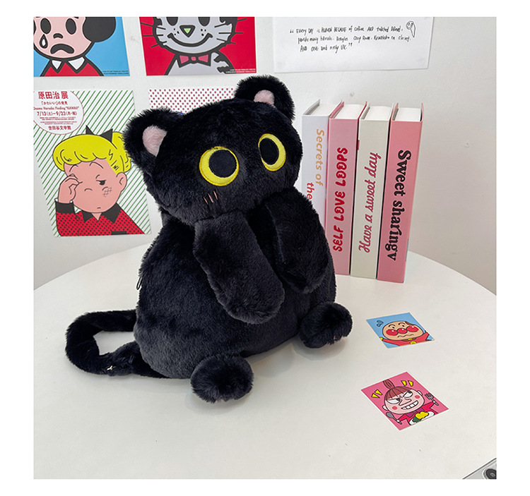 Women's Girl'S Plush Cat Cute Plush Oval Zipper Functional Backpack display picture 3