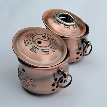 古銅合金能量儀養生爐古銅艾灸減壓罐火龍灸火龍罐推拿艾灸器