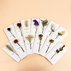 Starlight minimalist dried flower greeting card creative Qixi Festival card Mid-Autumn Festival goddess day greeting card for clients birthday gift