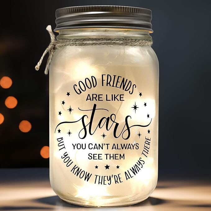 Cross-Border Hot-Selling Mason Jar Light Night Friendship Gift