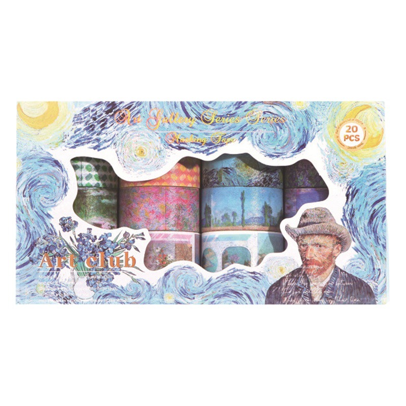 20 rollos en caja de Arte animal unicornio y cinta papel linda chica diario los niños DIY pegatinas decorativas caja regalo