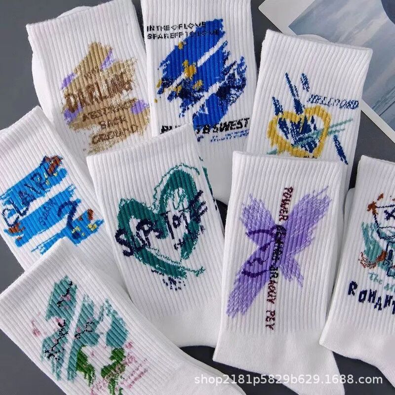New Gaming-Style Socks, Cross-Border Bestsellers, Men's Size Polyester-Cotton Socks, Cyberpunk Style Men's Mid-Calf Socks New Gaming-Style Socks, Cross-Border Bestsellers, Men's Size Polyester-Cotton Socks, Cyberpunk Style Men's Mid-Calf Socks