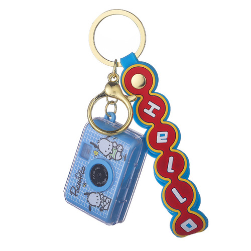 Cartoon Sanrio Mini Bright Camera Keychain Flash Simulation Camera Keychain Claw Machine Gift Wholesale