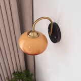 Кремовое ретро бра для кровати для беседки для коридора, настенный светильник