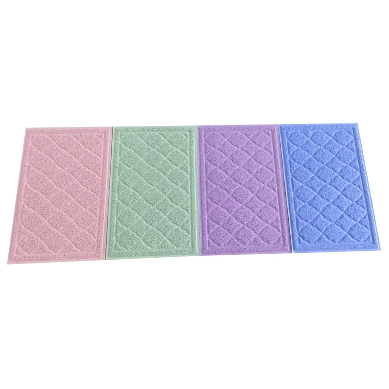 Многоразмерный коврик для кошачьего туалета из ПВХ, пластиковый коврик для ног, вращающийся ковер, коврик для входа и выхода, коврик для удаления пыли, коврик для туалета для кошек и собак