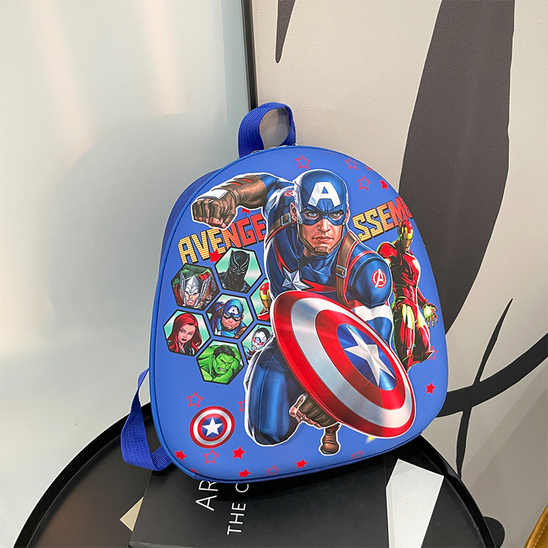 Mochila para niños kindergarten clase pequeña mochila tridimensional de dibujos animados de Spider-Man Capitán América popular simple ultra-ligero