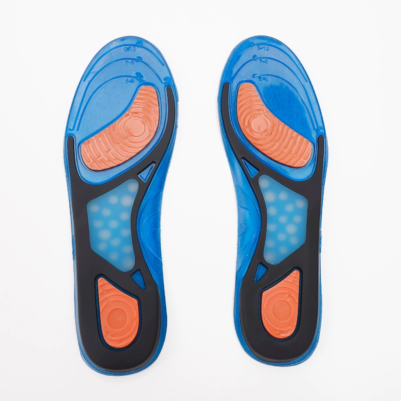 Фабричная прямая Четырехцветная стелька из ТПЭ с массажными шариками