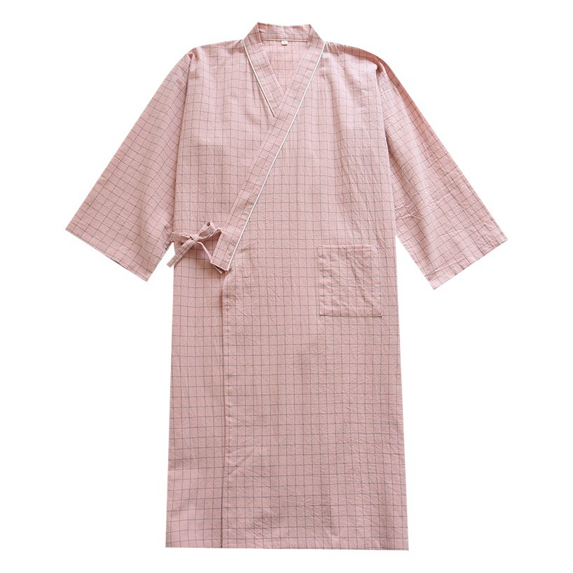 Летняя новая пара домашних халатов весной и осенью тонкая хлопковая хлопчатобумажная вода для мужчин и женщин