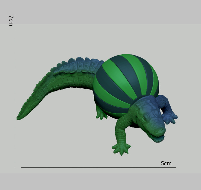 人気のトララレロ トララ外国山海経 牛と象の融合怪獣 3Dプリントオーナメントフィギュア|undefined