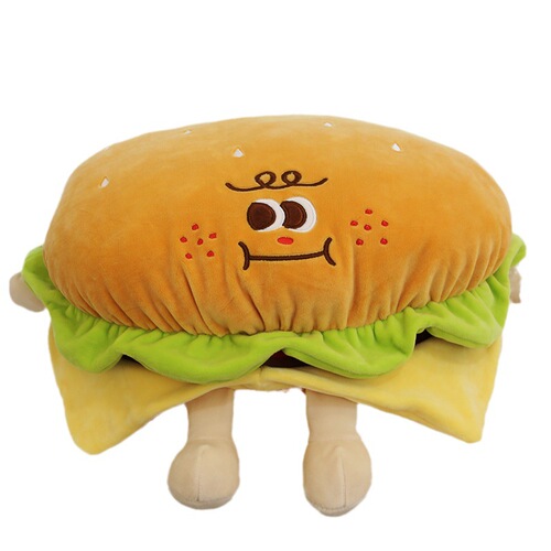 Disney French Fries Burger Large Pillow Decoration Doll Couple Rag Doll Creative Plush Doll Graduation Gift