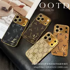 Light luxury electroplated trendy brand phone case suitable for Apple 17 Promax with built-in lens film iPhone 17 phone case