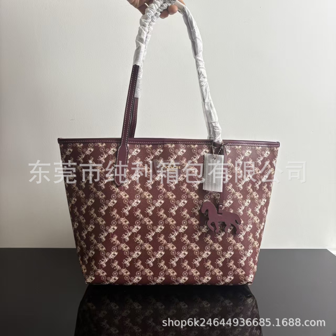 跨境外贸寇家新款city33马车托特包高性价比通勤包百搭手提单肩包