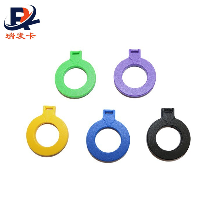 新款迷你pvc钥匙扣卡 UID圆形钥匙圈 T5577芯片电子门禁卡扣饰品