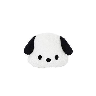 Car headrest waist support cute black and white dog car winter pillow pillow creative car headrest neck pillow (Headrest) - plush-black-and-white-dog-headrest