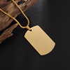 Polishing cloth, men's necklace, pendant stainless steel, chain, accessory for leisure, simple and elegant design