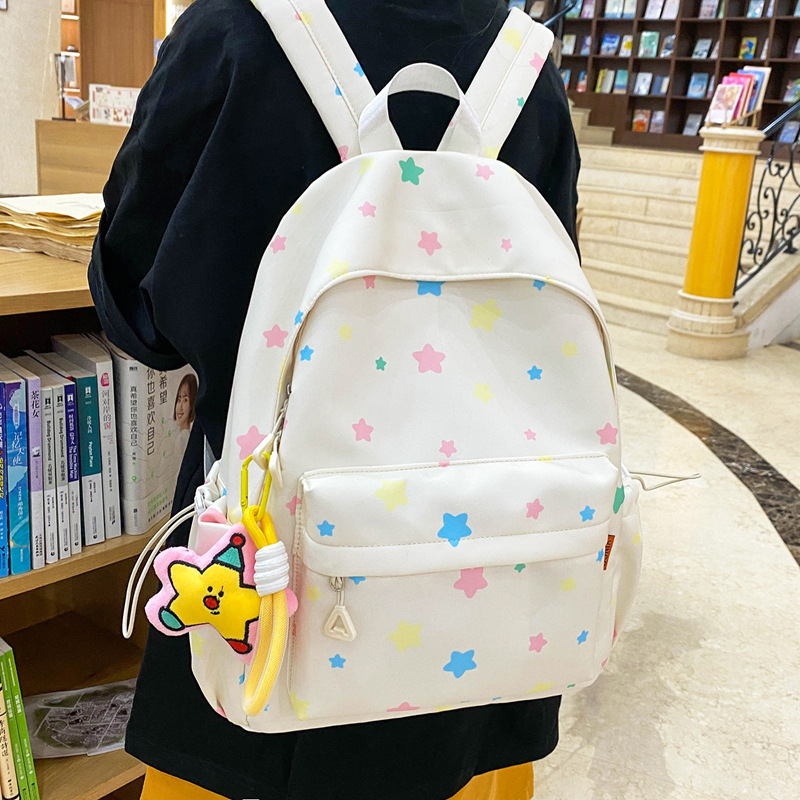 Cross-Border Korean-Style Ins Girl Backpack, Large Capacity, New Model for the Back-To-School Season, Japanese-Style Fresh Student Backpack Cross-Border Korean-Style Ins Girl Backpack, Large Capacity, New Model for the Back-To-School Season, Japanese-Style Fresh Student Backpack