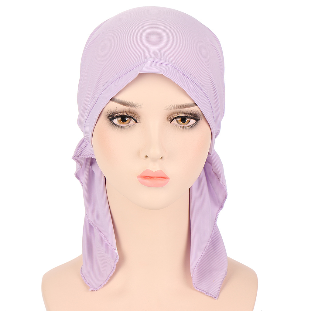 Women's Ethnic Style Solid Color Eaveless Beanie Hat display picture 1