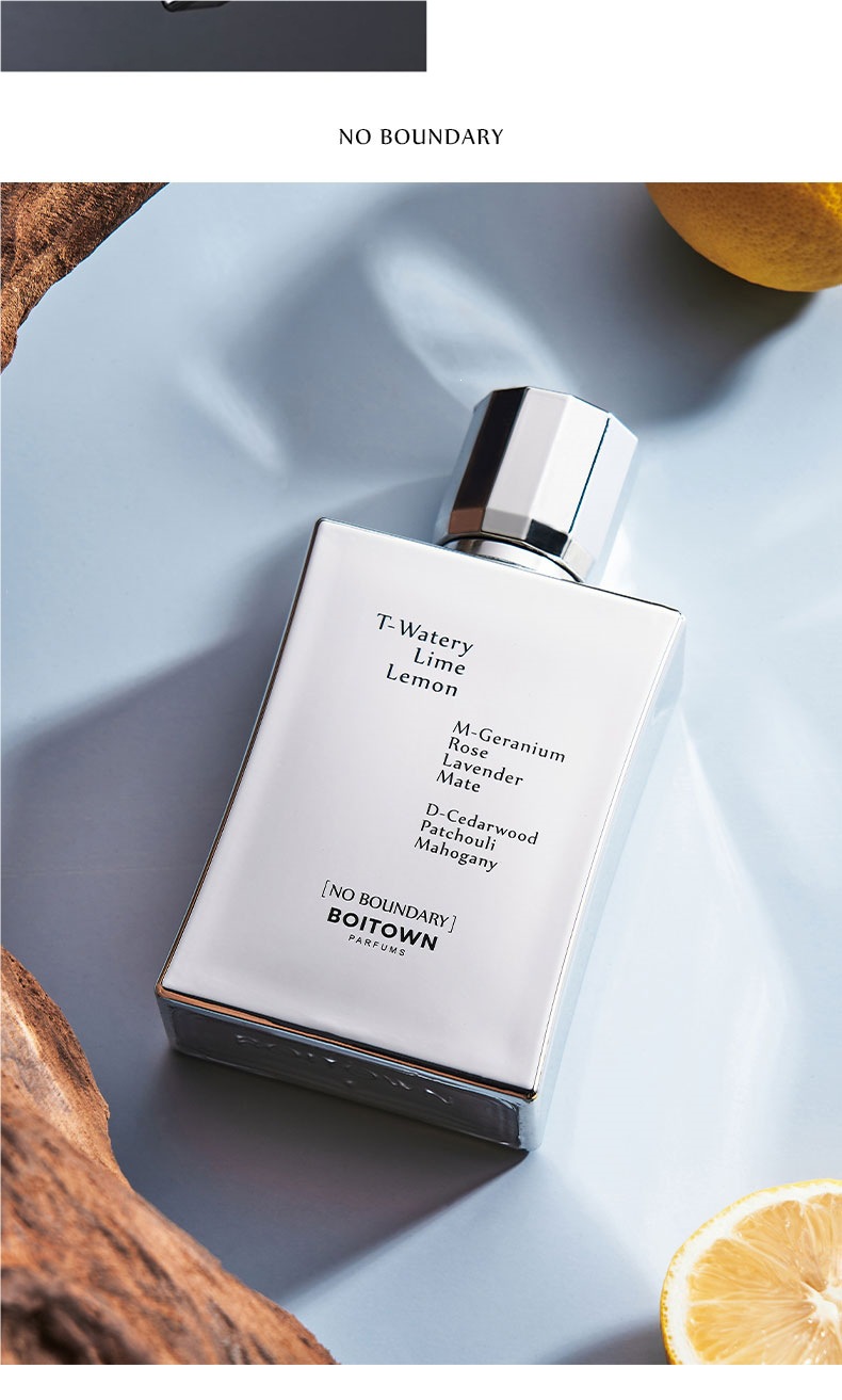 [Official Genuine Product] BOITOWN Ice Xili Boundless/Nameless Men's Perfume Fresh Ocean Scent Long-lasting Light Fragrance