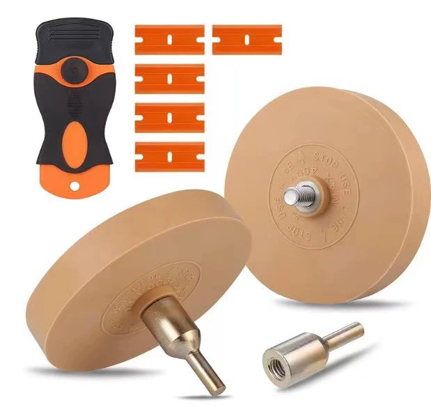 88 мм/100 мм Резиновый шлифовальный круг Резиновое колесо для удаления Автомобильная краска Стекло Наклейка Резиновое колесо для удаления