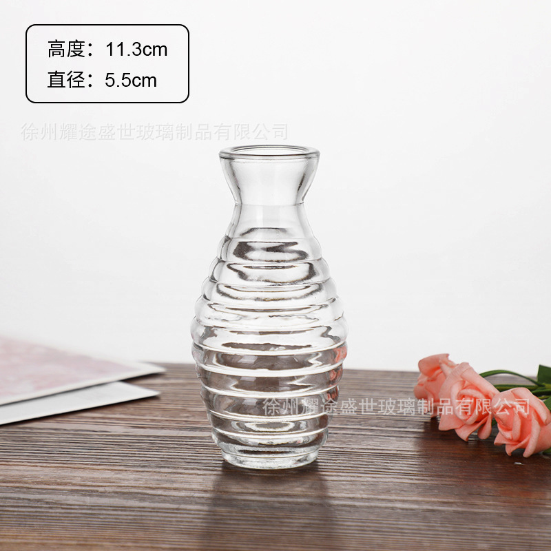 クロスボーダー卸売小さな花瓶装飾品、インスタイルホームデスクトップリビングルームフラワーアレンジメント、高級ガラス花瓶|undefined